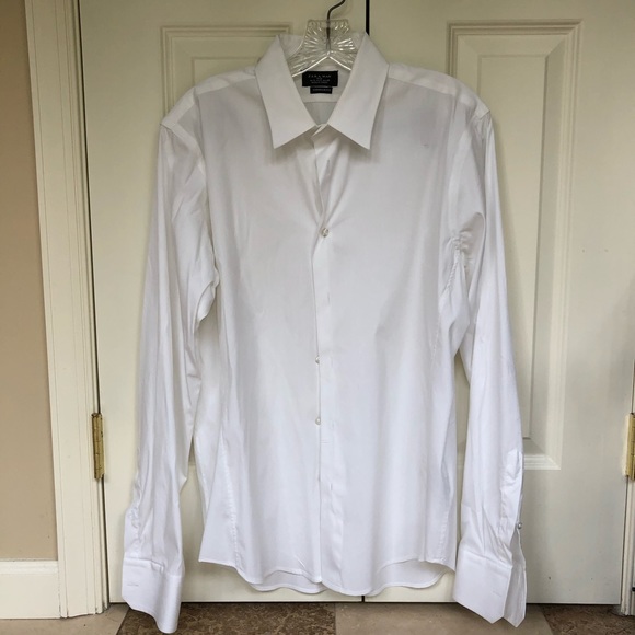 super slim fit white shirt